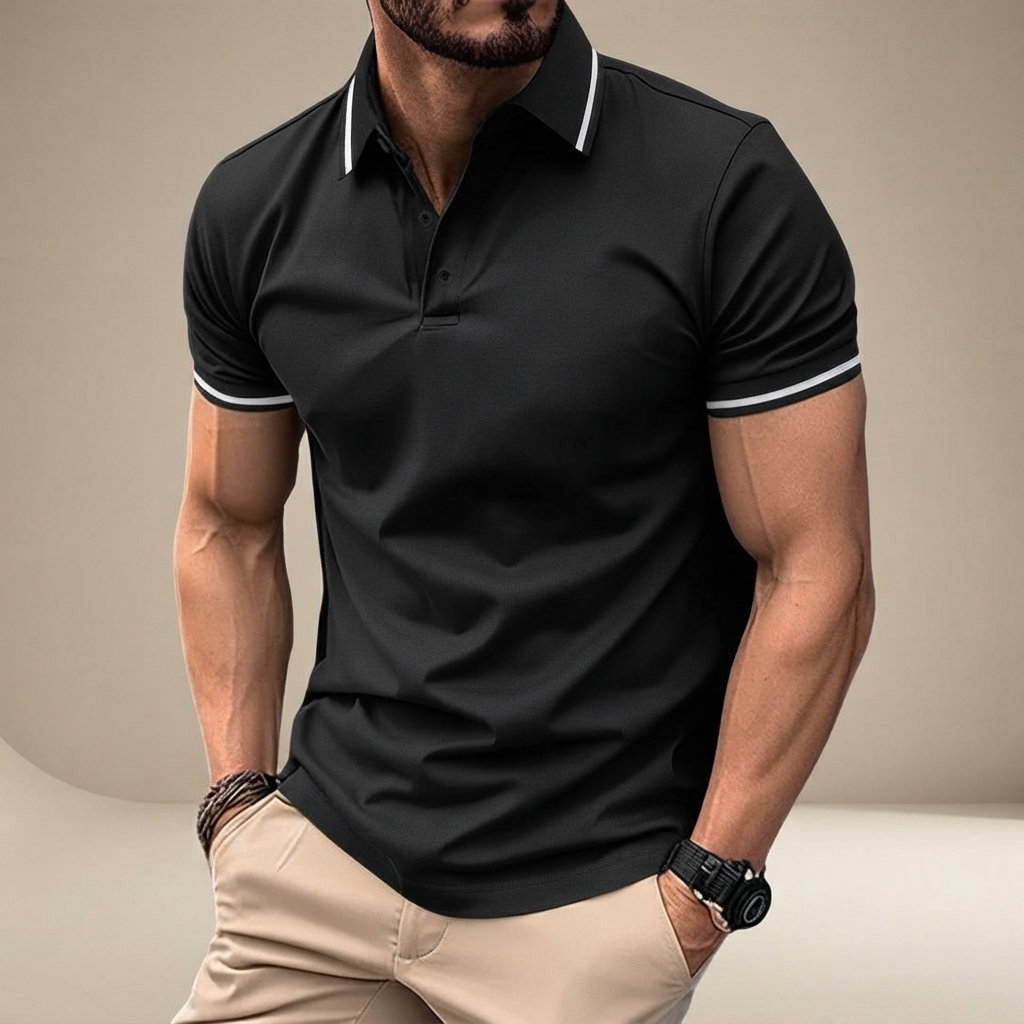 Elvan - Polo Relax à Demi-Boutons