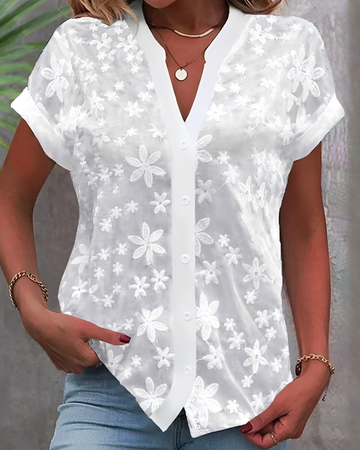 Delaney - Blouse Chic avec Boutons
