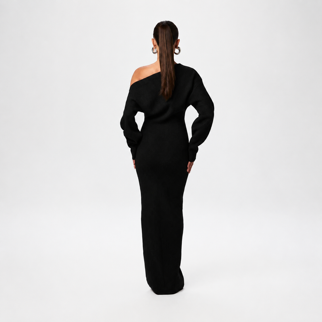 Tahlia - Robe Maxi Chic à Une Épaule