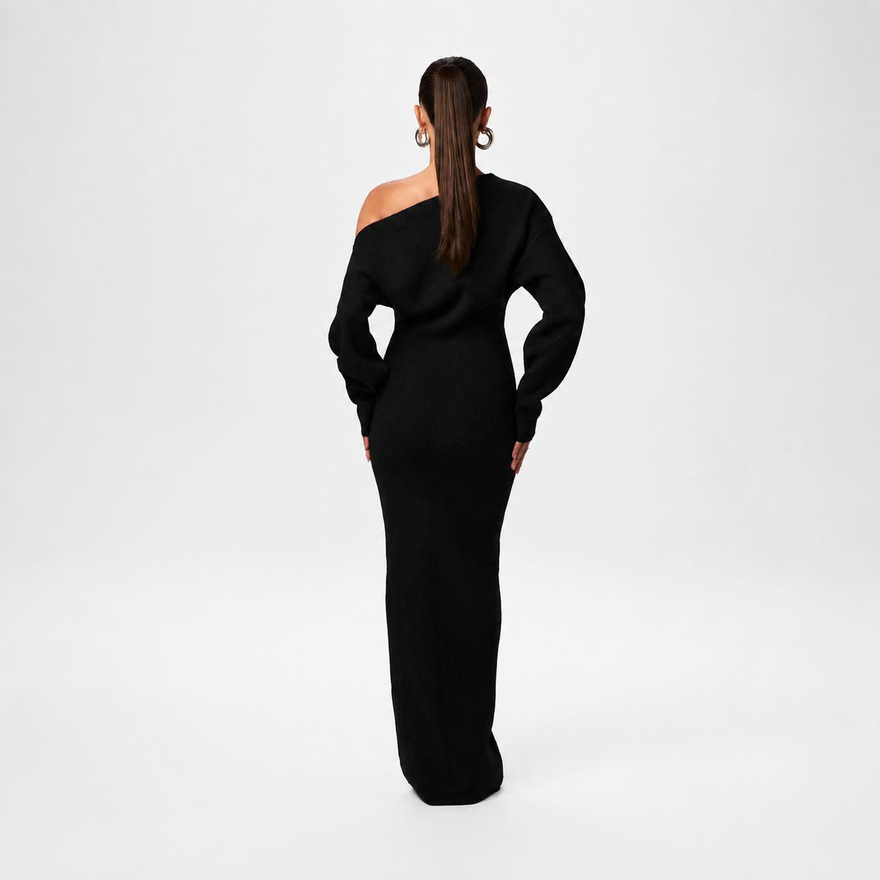 Tahlia - Robe Maxi Chic à Une Épaule
