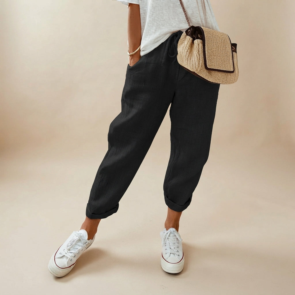 Elwyn - Pantalon confortable à taille élastique