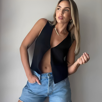 Ellaine - Veste Sans Manches Élégante