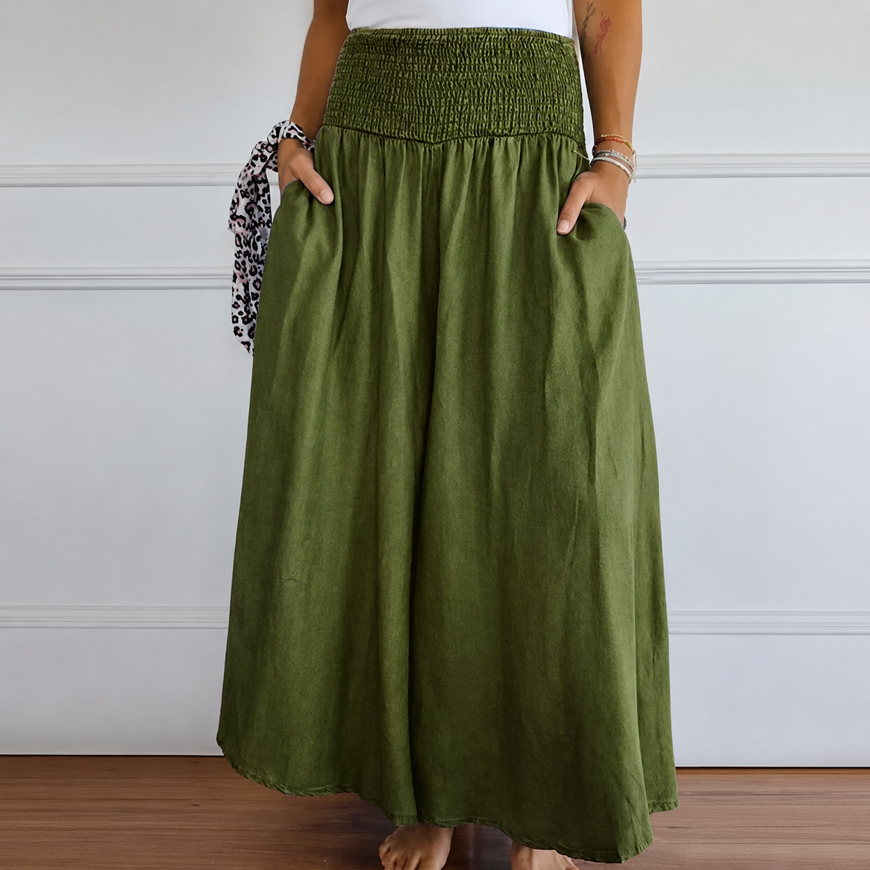 Laurine - Pantalon Relax à Taille Haute