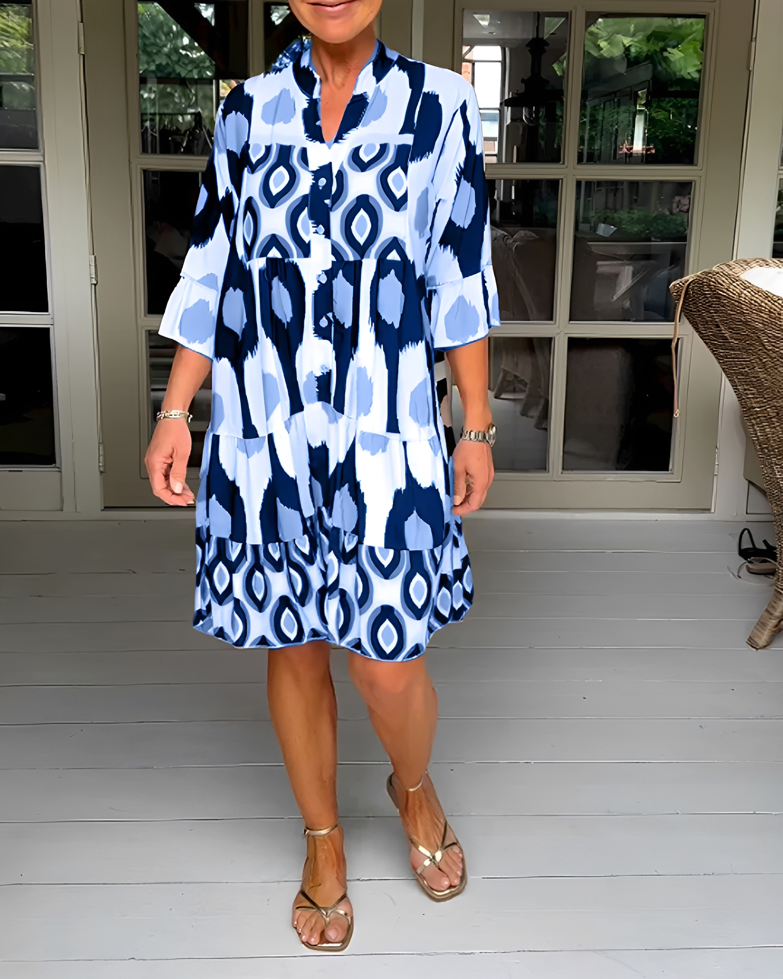 Faiza - Robe Courte Large et Stylée