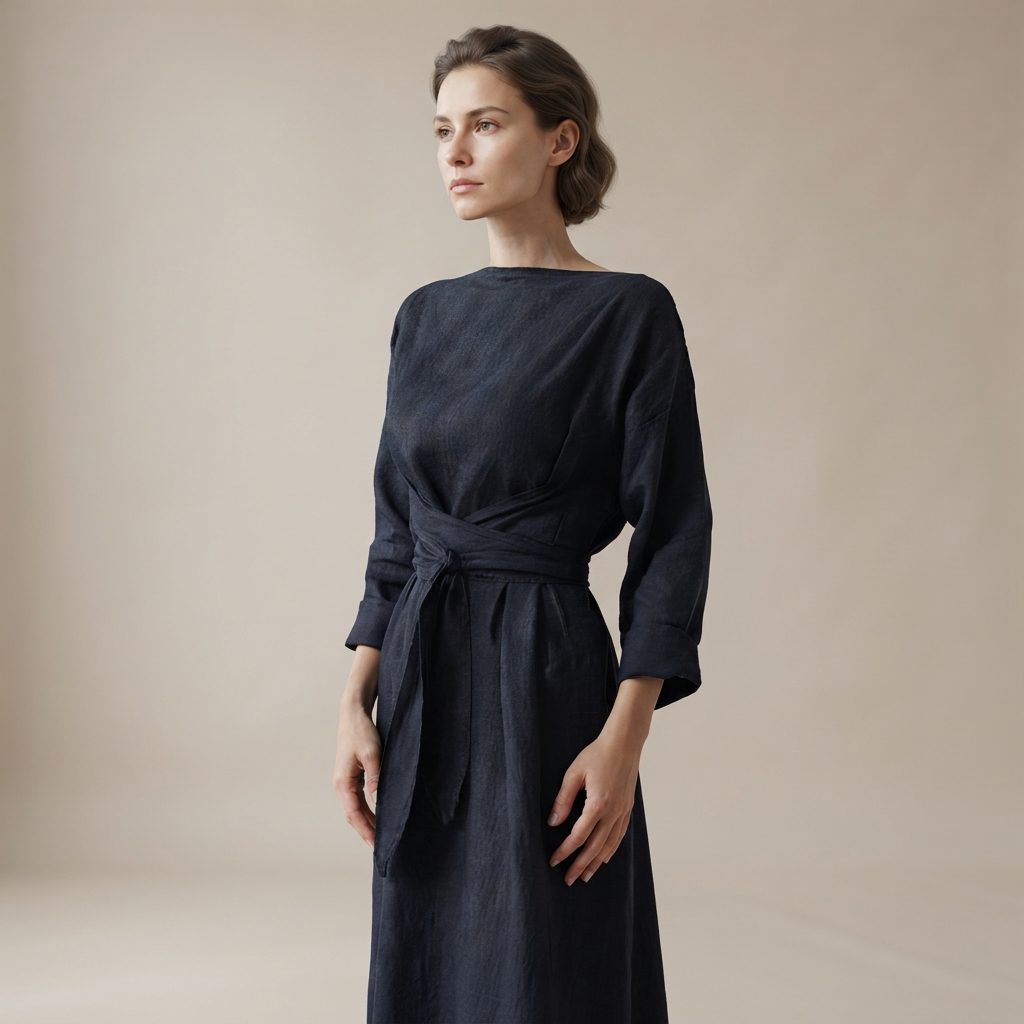 Ashlee - Robe maxi fluide à lacets et coupe libre