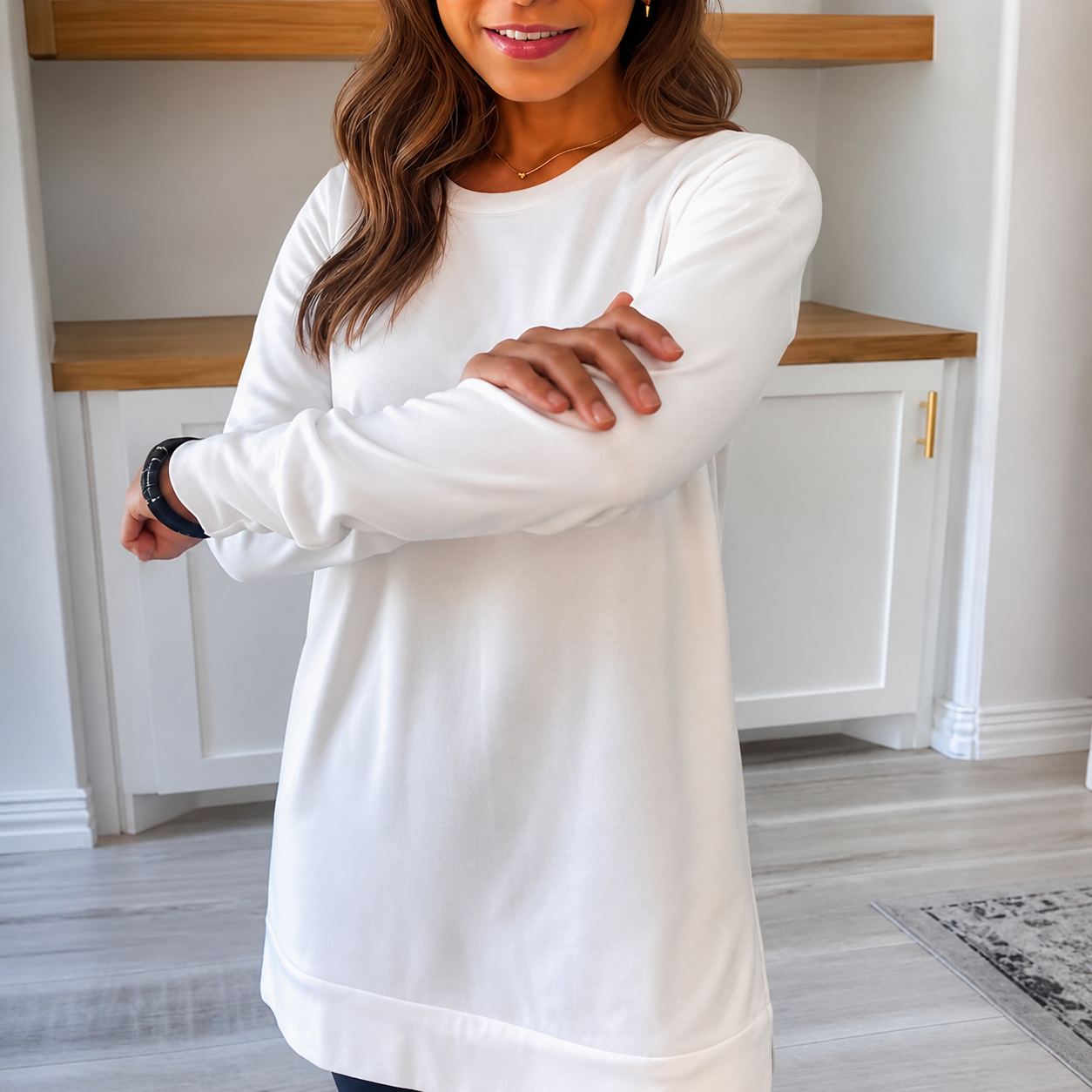 Magali - Chemise Chic à Col Rond