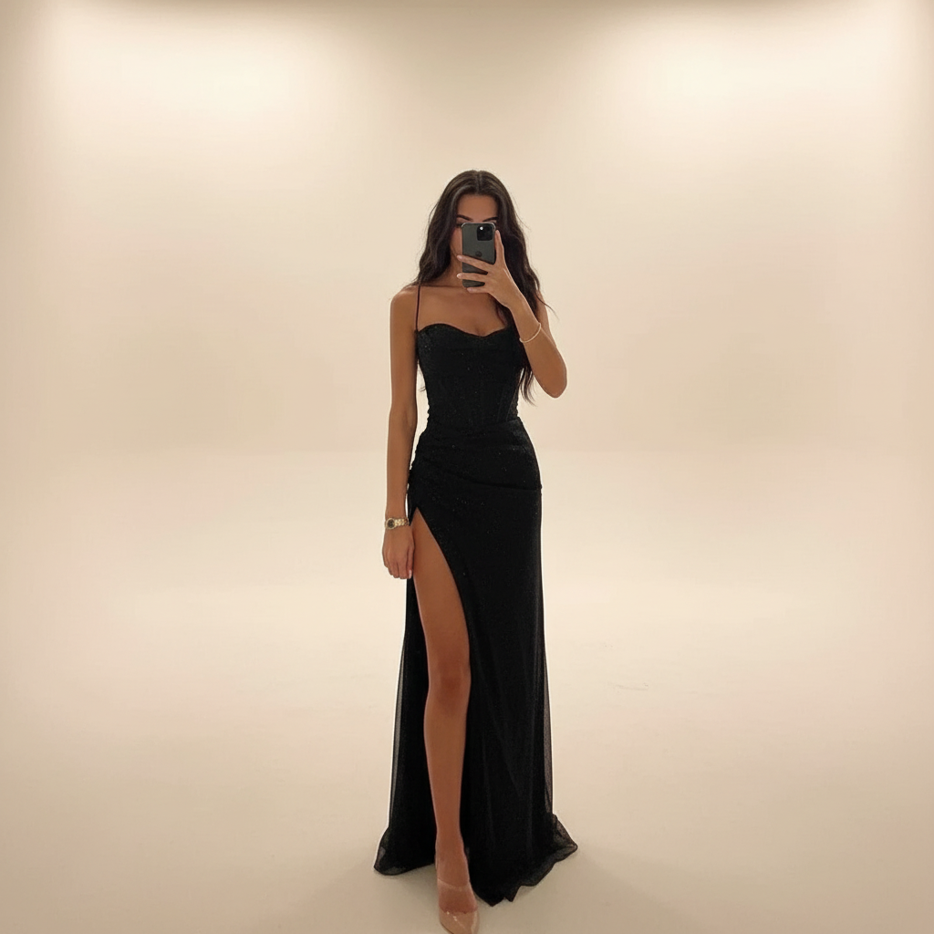 Monique - Robe Maxi Fendue Tendance