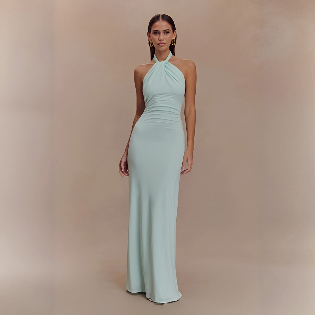Mabel - Robe Maxi Élégante à Dos Nu