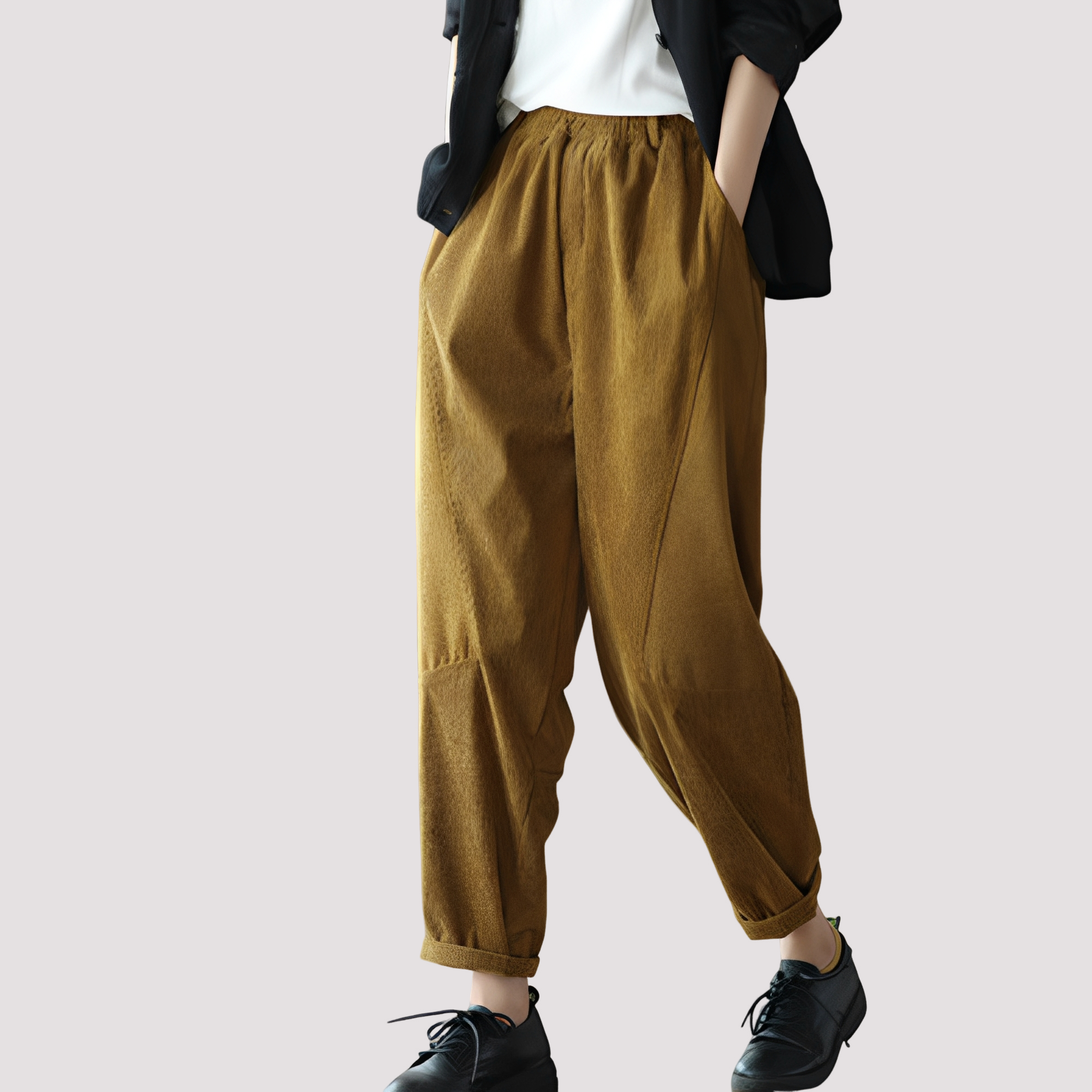 Stella - Pantalon large et décontracté avec taille élastique pour femmes