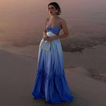 Corina - Robe Maxi Élégante à Bretelles