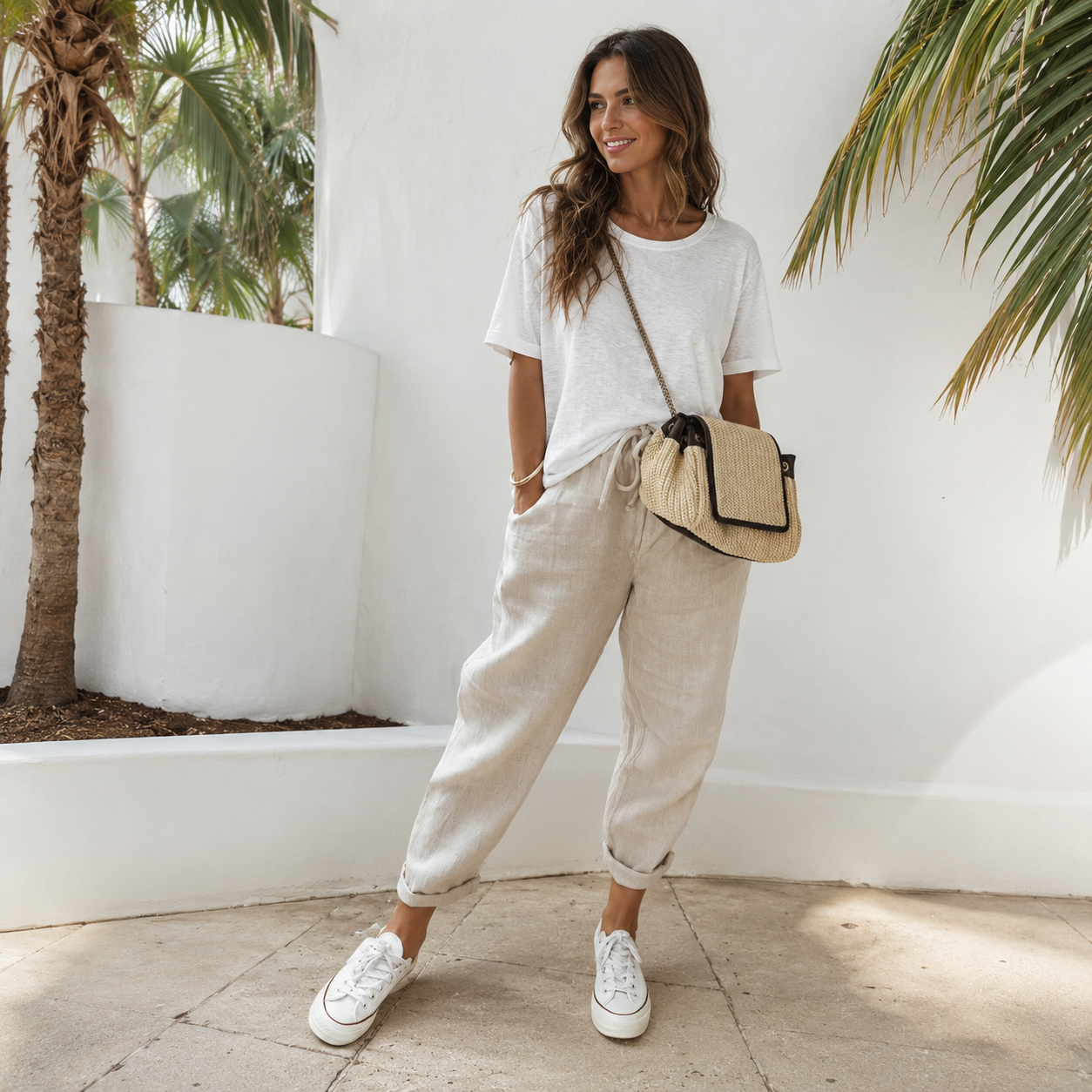 Elwyn - Pantalon confortable à taille élastique