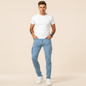 Zilton - Pantalon Cargo Ajusté Décontracté