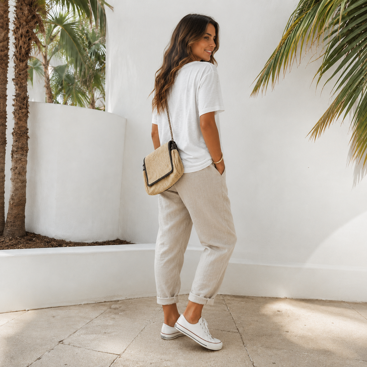 Elwyn - Pantalon confortable à taille élastique