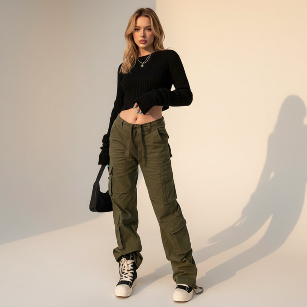 Kamley - Pantalon Cargo Large et Tendance