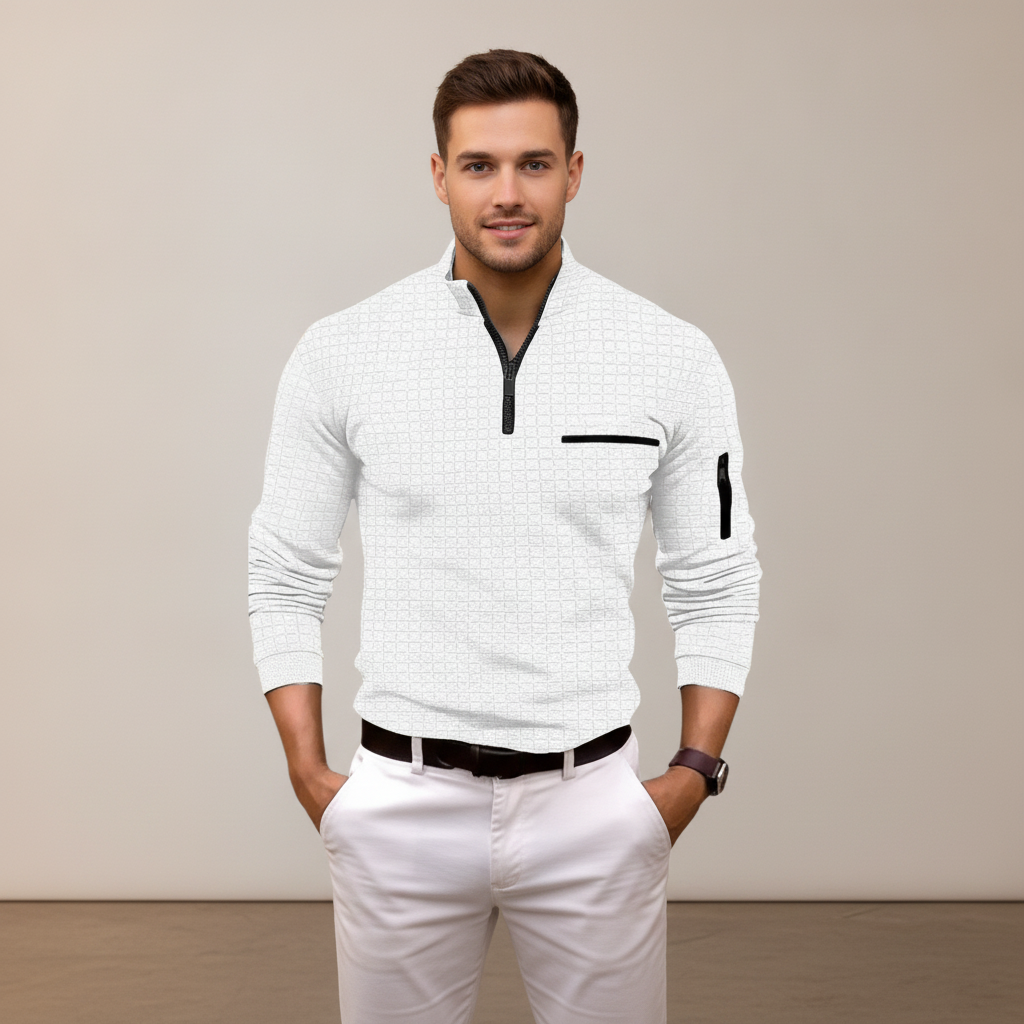 Andrey - Chemise élégante avec demi-zip