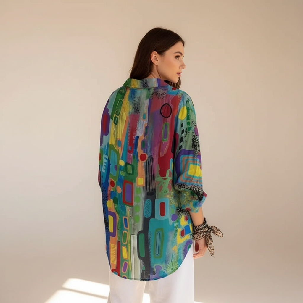 Naeryn - Chemise à Imprimé Boutonnée Stylée