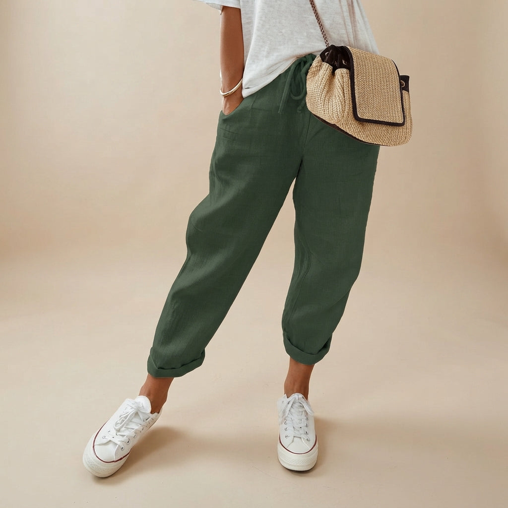 Elwyn - Pantalon confortable à taille élastique
