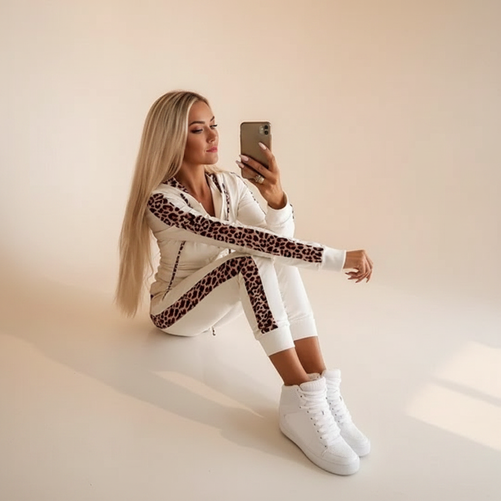 Krestell - Ensemble Chic de Pantalon avec Fermeture Éclair