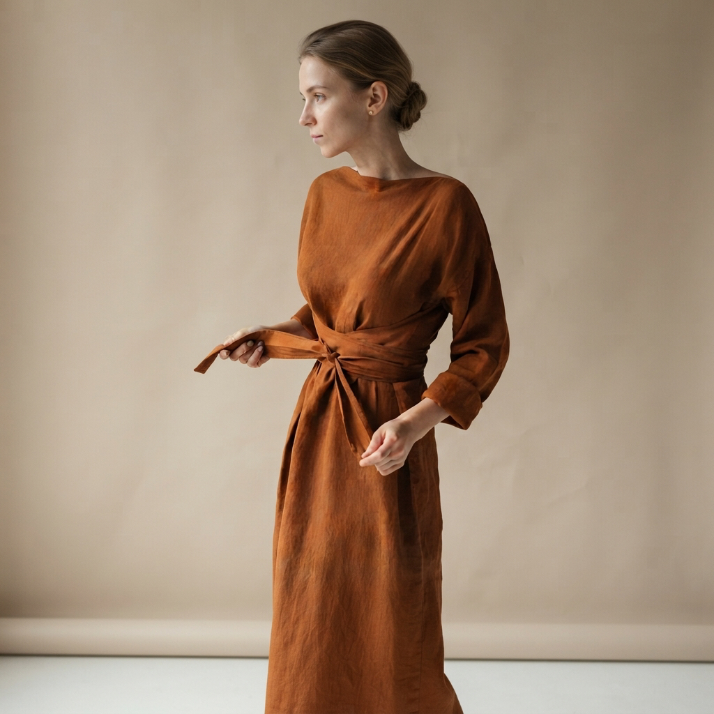 Ashlee - Robe maxi fluide à lacets et coupe libre