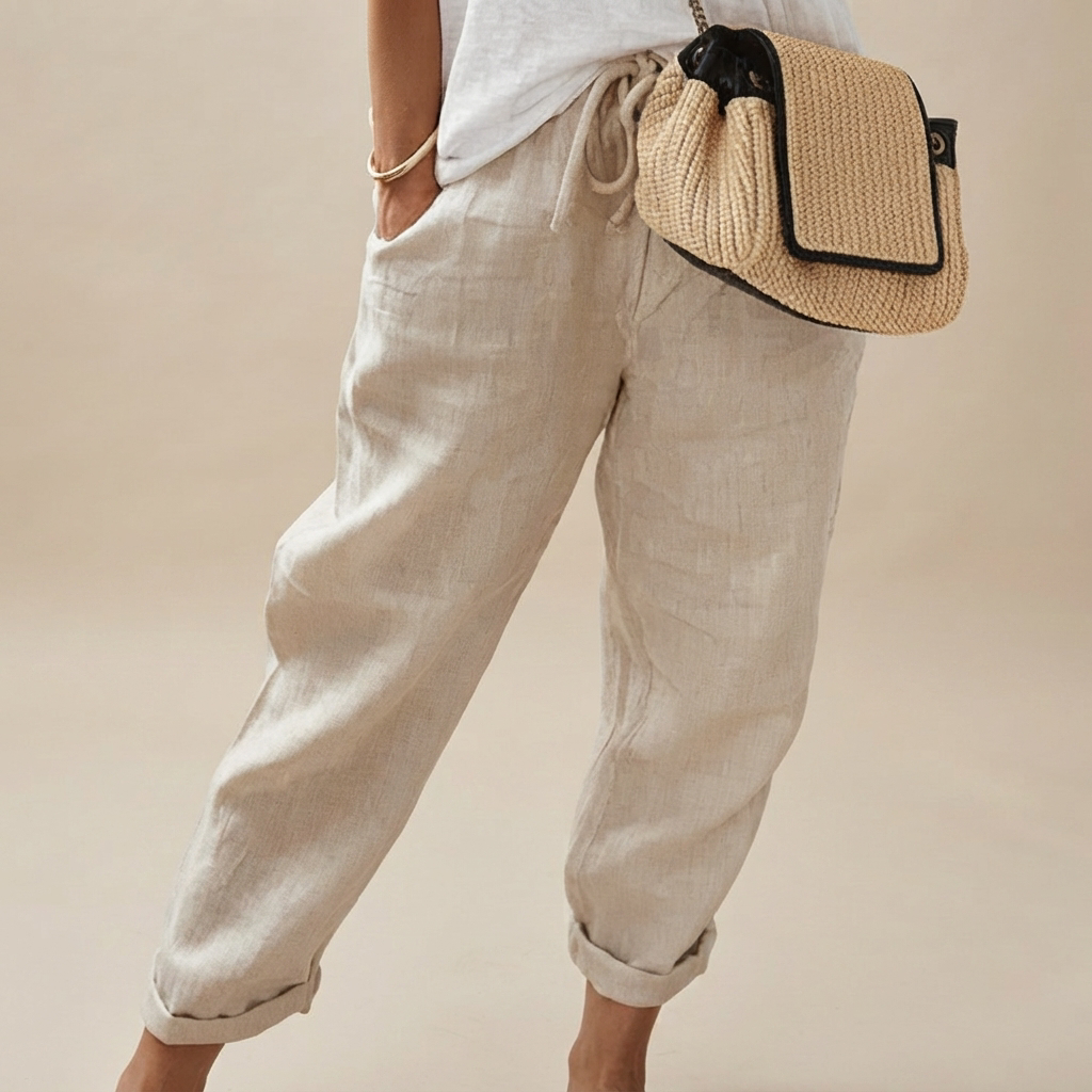 Martinie - Pantalon Relax à Cordon