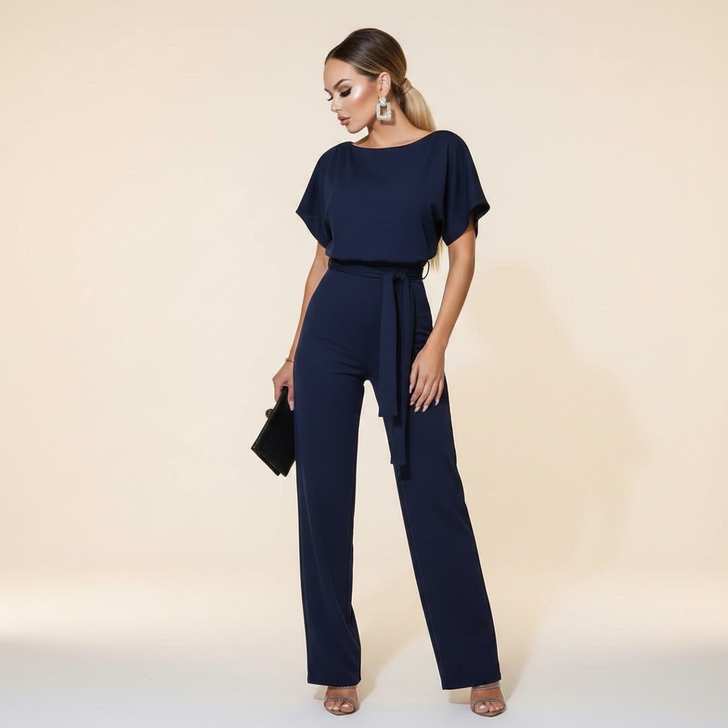 Eunise - Combinaison Chic avec Ceinture