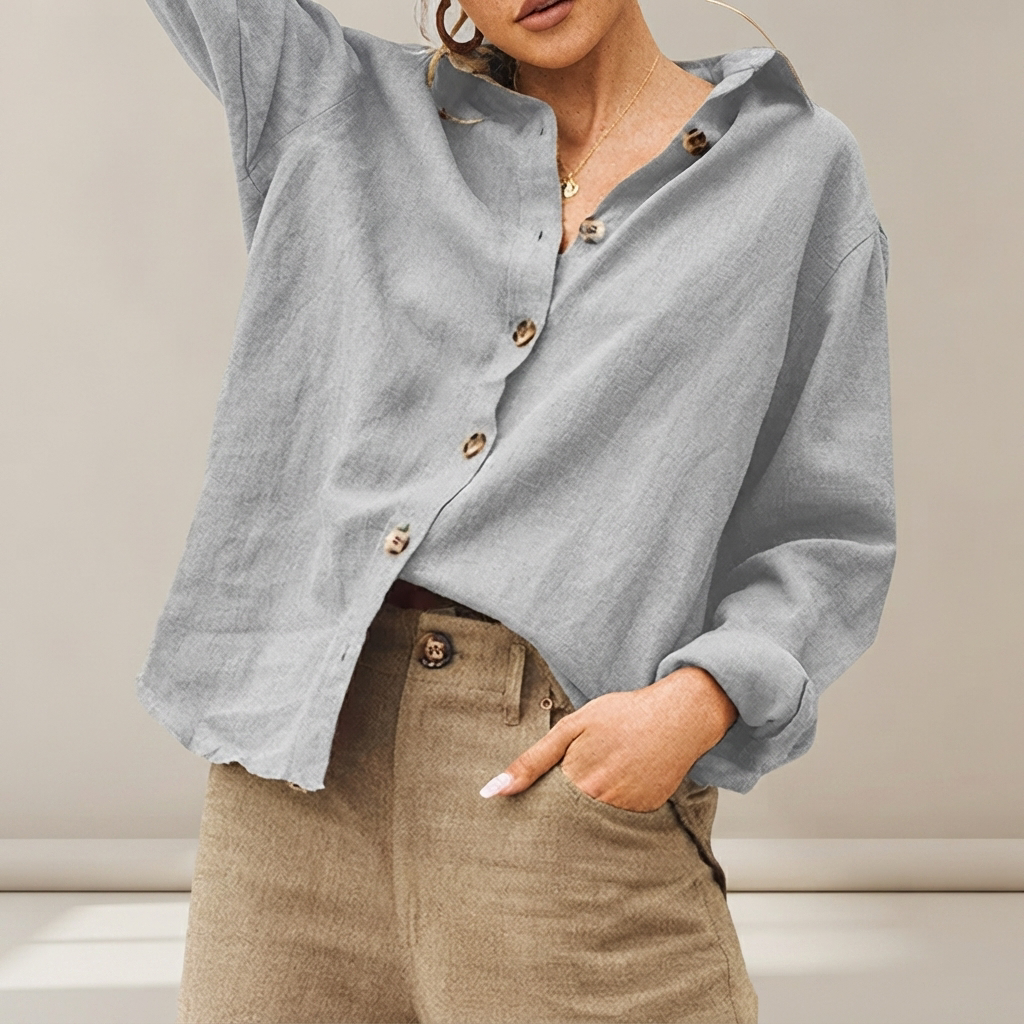 Jordilyn - Chemise Relax à Boutons