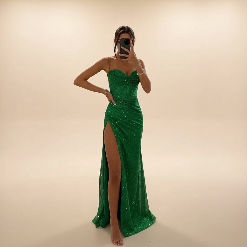 Monique - Robe Maxi Fendue Tendance