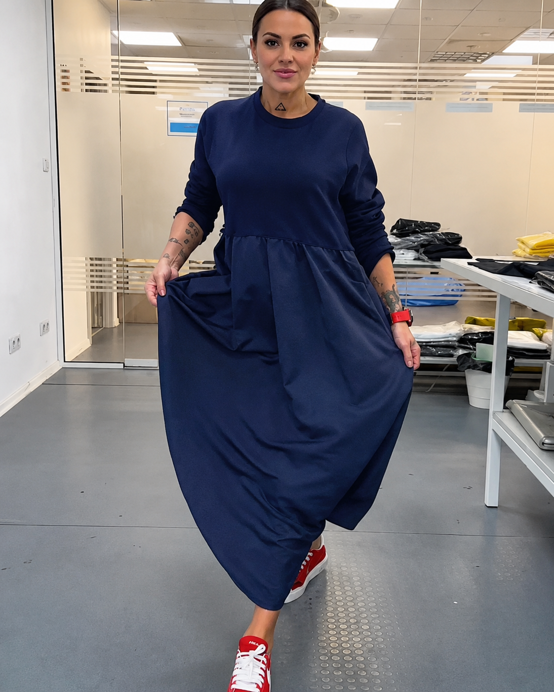 Imelda - Robe Relax à Encolure Ronde