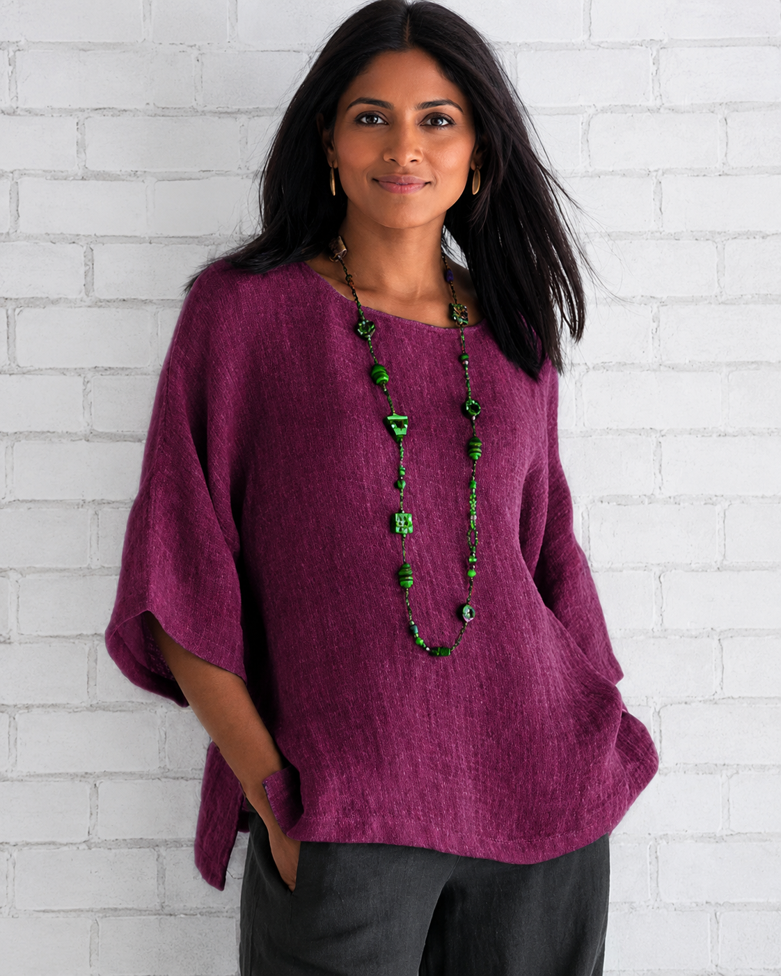 Natalina - Blouse Chic à Encolure Ronde