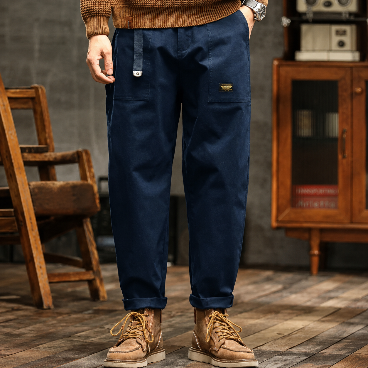 Clyde - Pantalon Large Style Rétro