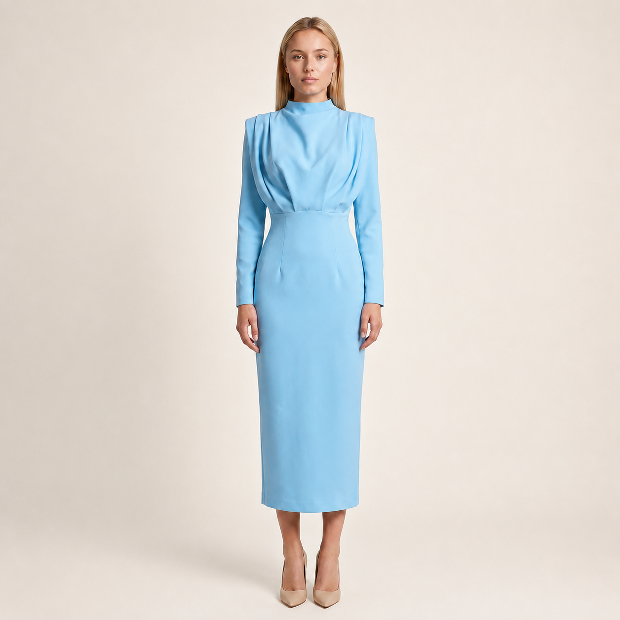 Darby - Robe Longue avec Manches Longues Tendance