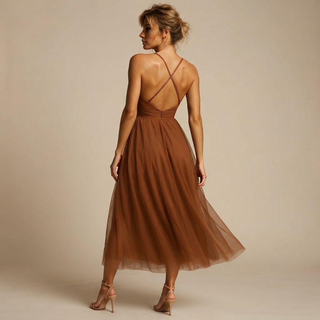 Cynthia - Robe Midi Raffinée et Chic