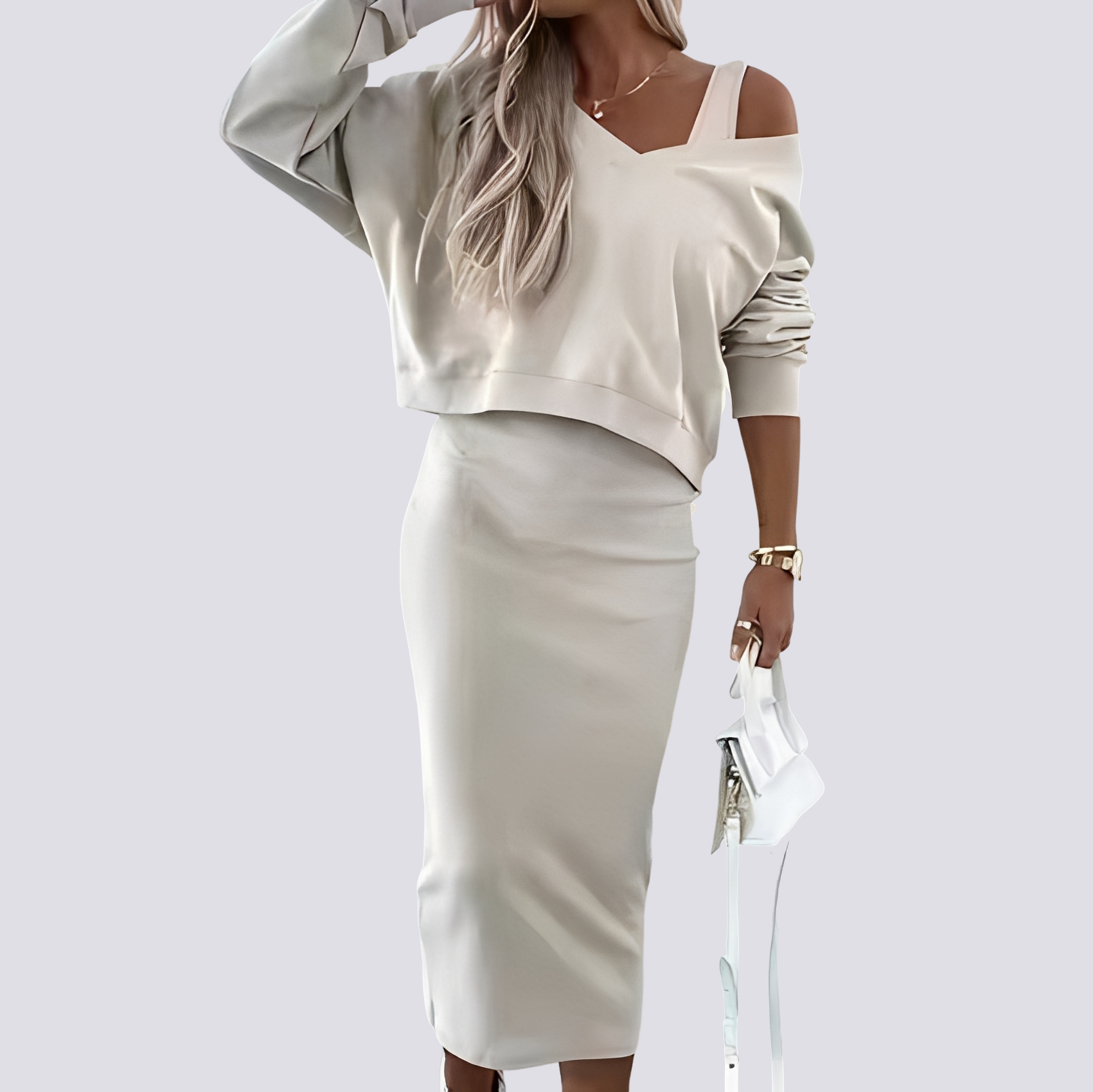 Elsie - Tenue chic en robe deux pièces