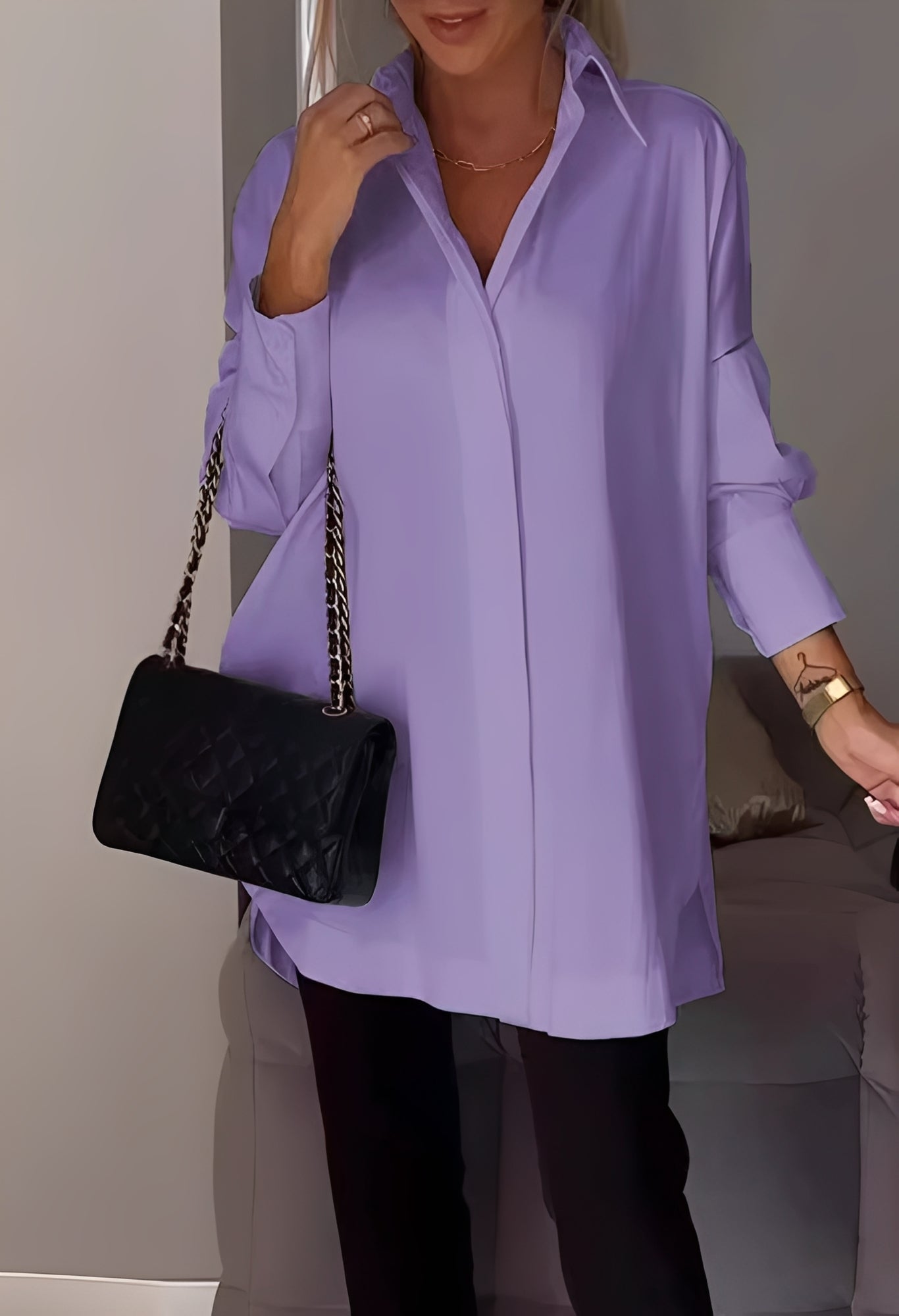 Lauren - Blouse chic à manches longues