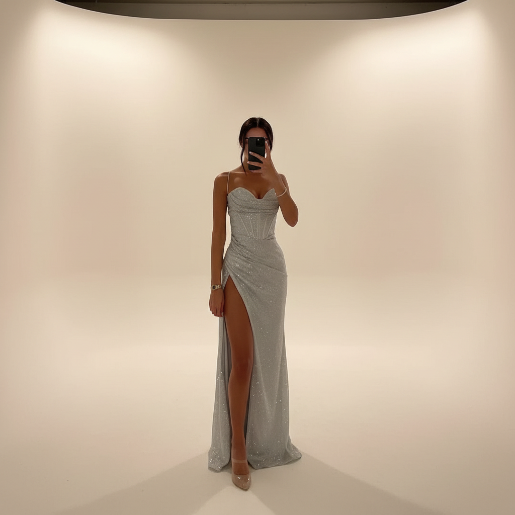 Monique - Robe Maxi Fendue Tendance