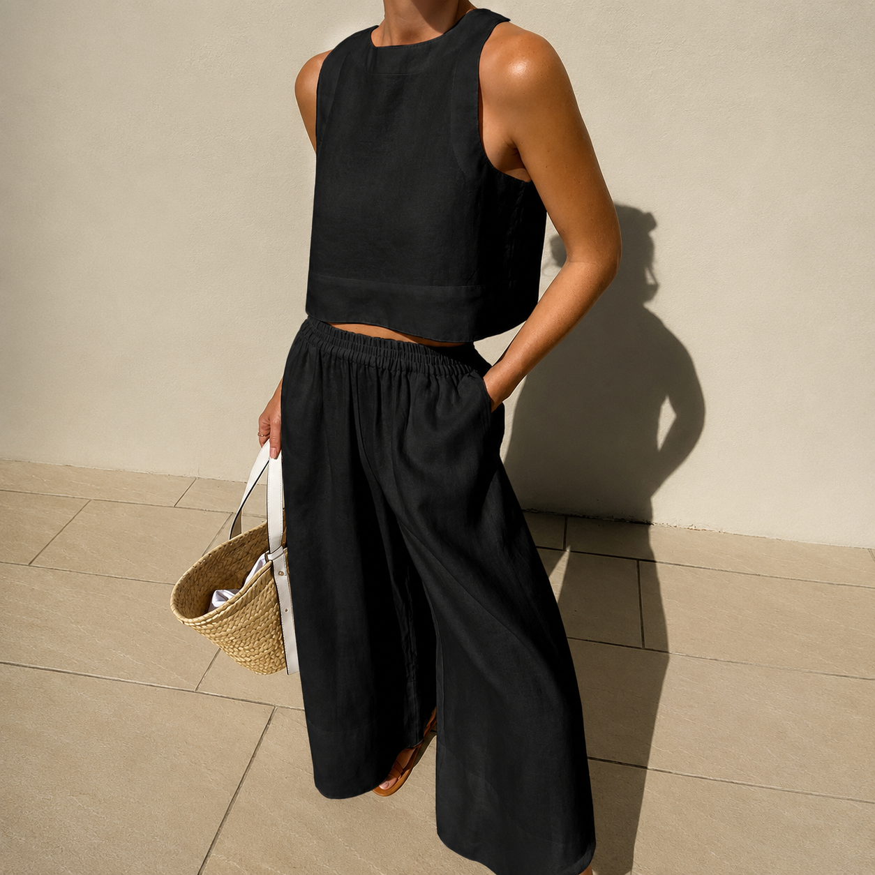 Thelma - Ensemble Relax Pantalon Coupe Large