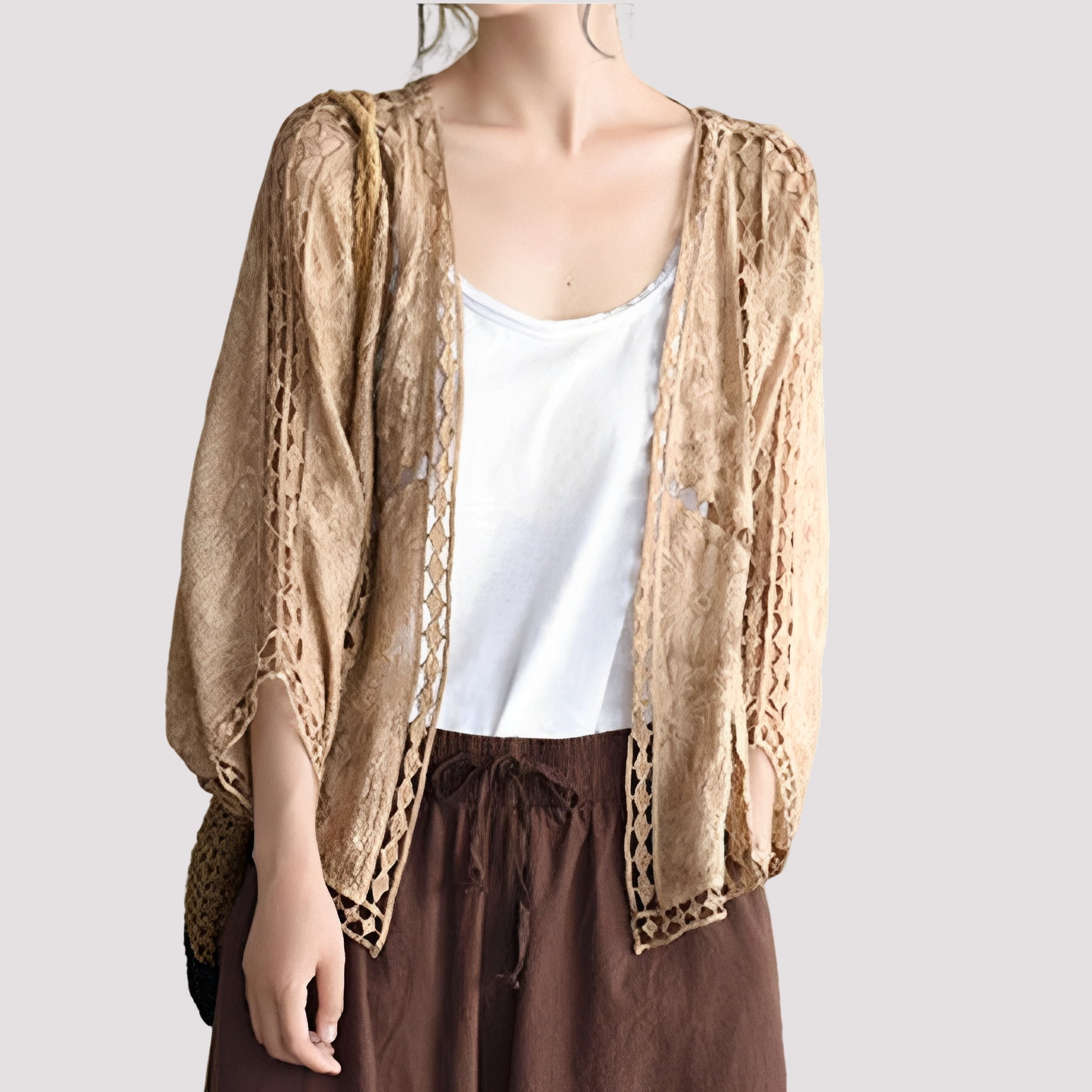 Connie - Cardigans branchés avec découpes pour femmes