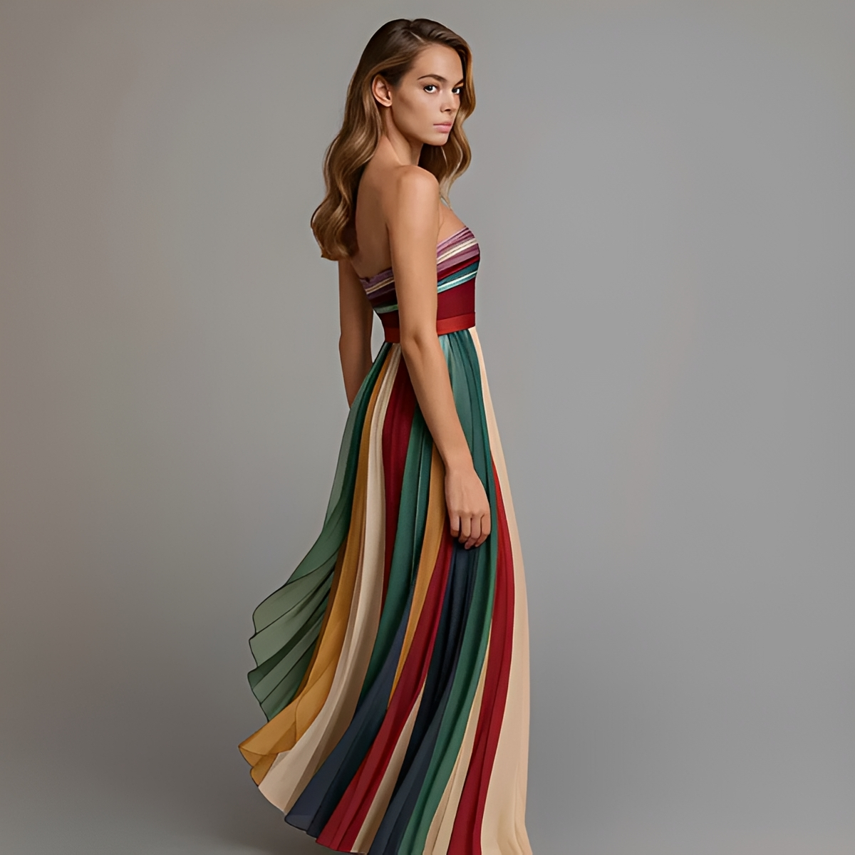 Gracelyn - Robe Maxi Bustier Chic