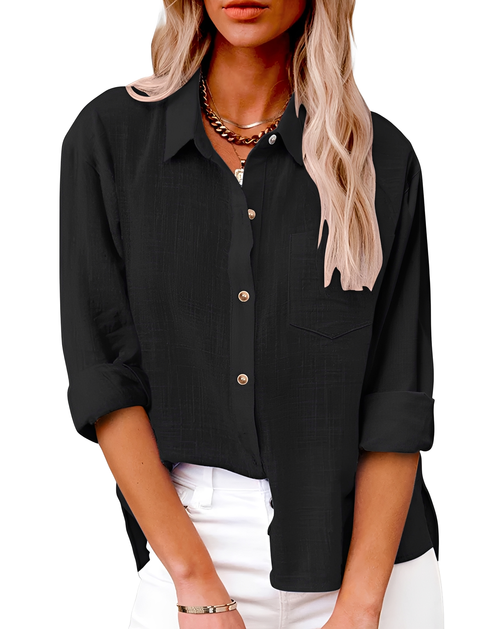 Massima - Chemise contemporaine avec boutons