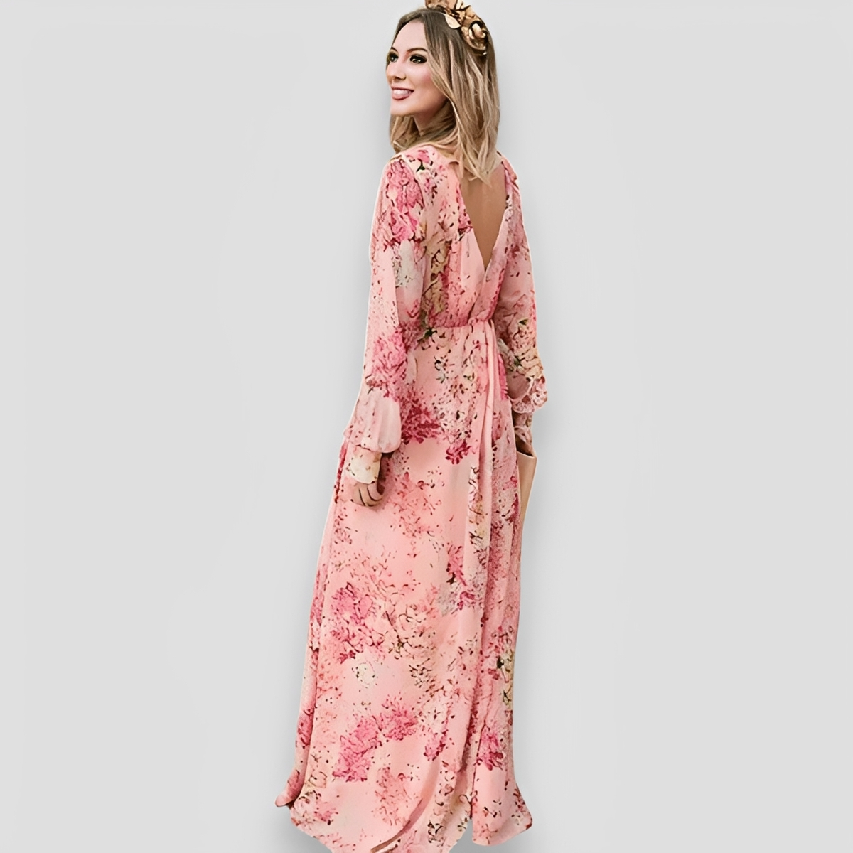Elanisse - Robe Maxi Chic à Col en V