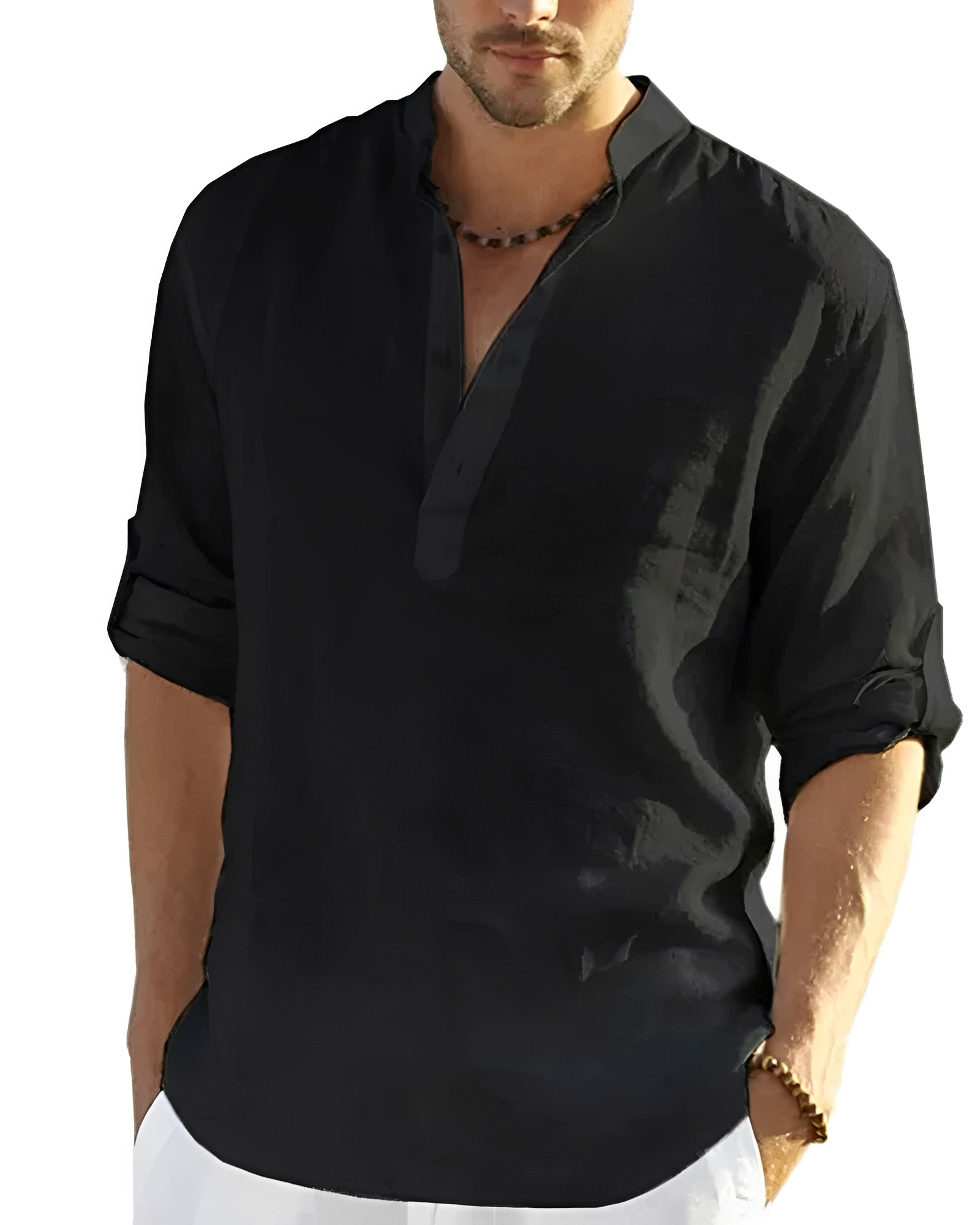 Tristan - Chemise agréable à col en V