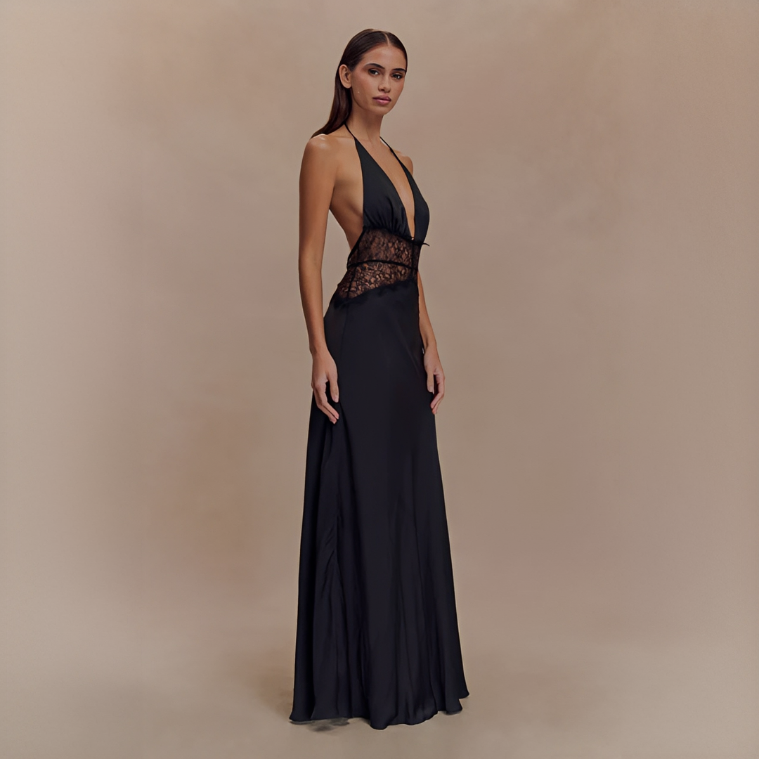 Velina - Robe Élégante Sans Coutures à Col Halter
