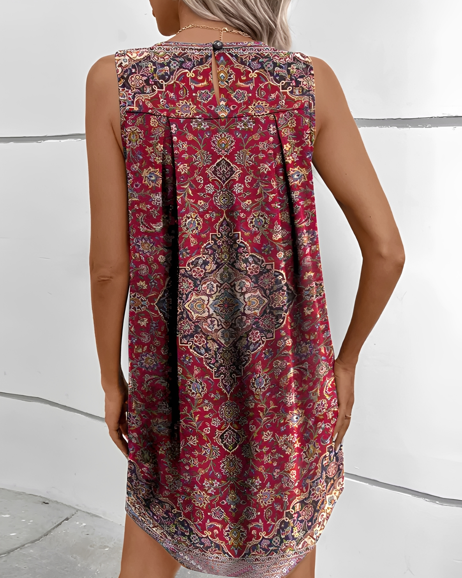 Caryl - Robe courte bohème chic