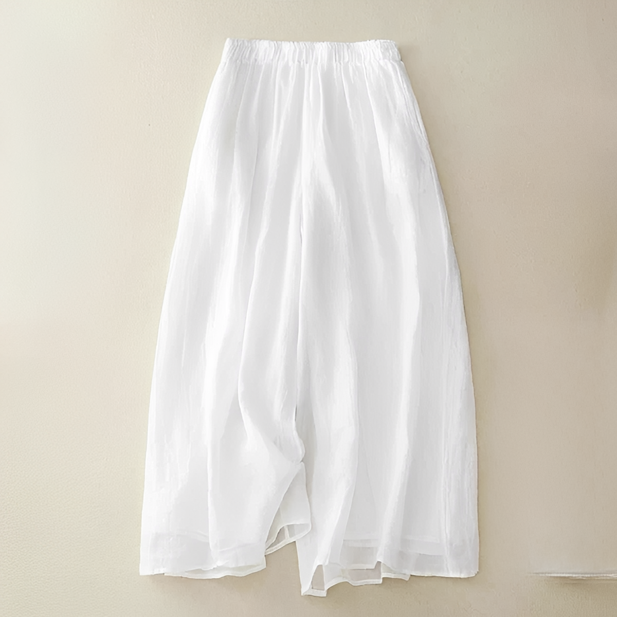 Zavina - Pantalon Décontracté à Taille Élastique