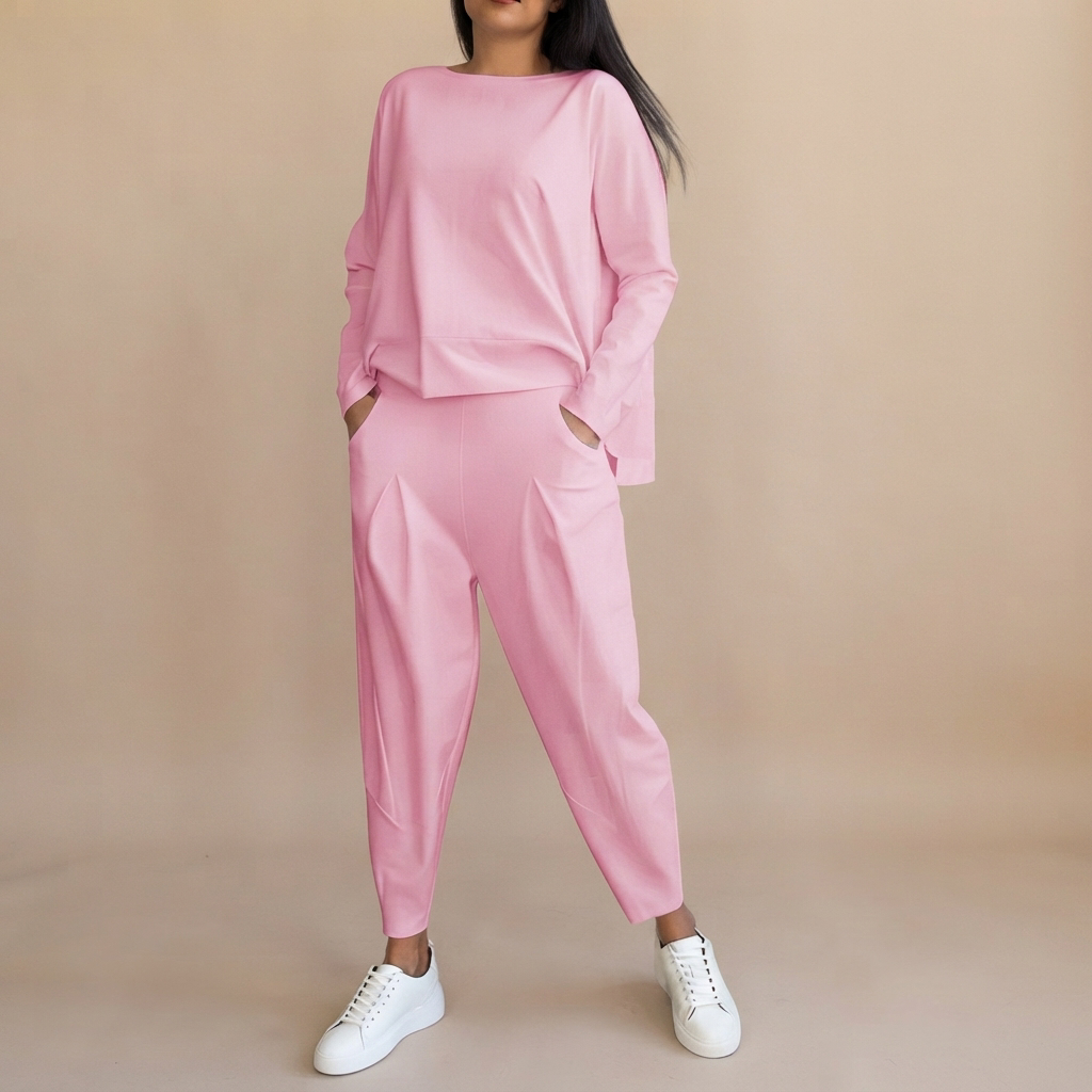 Emilyn - Ensemble Pantalon Ample et Décontracté