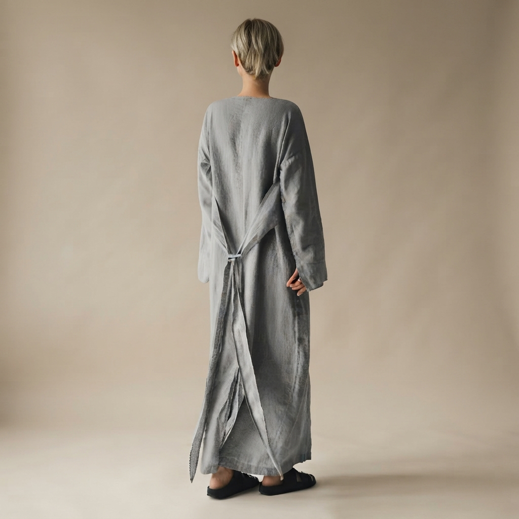 Ashlee - Robe maxi fluide à lacets et coupe libre