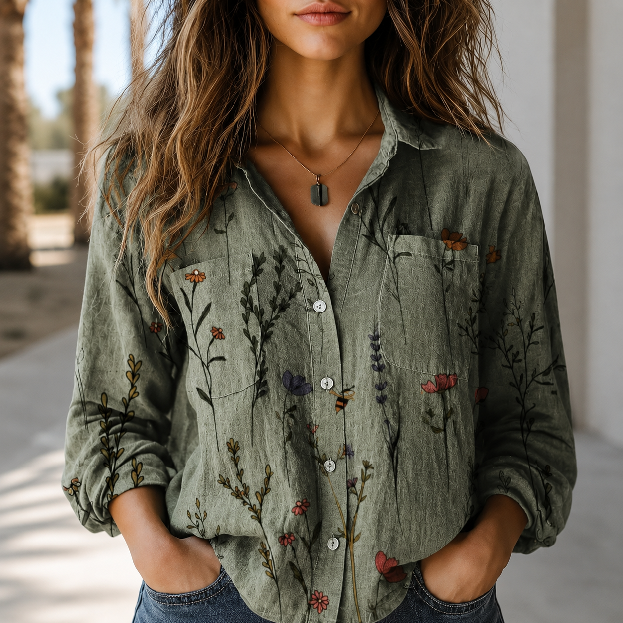 Rhoslyn - Blouse Vintage Légère