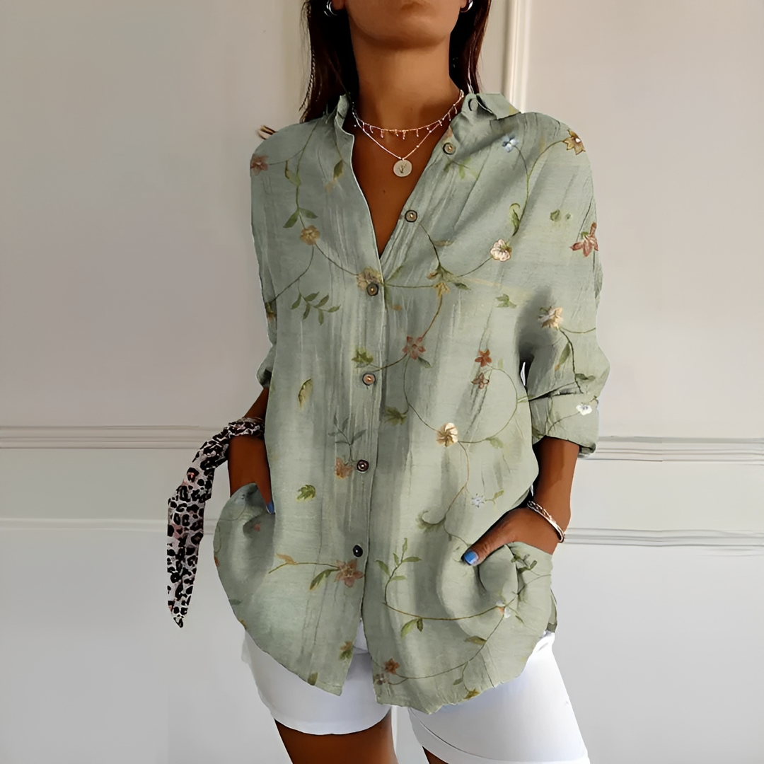 Eleanor - Élégante Blouse à Boutons