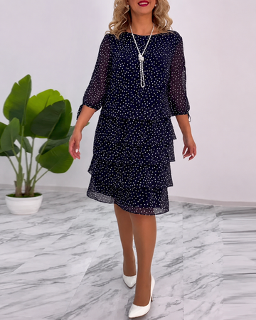 Bezia - Robe Midi Élégante à Étages