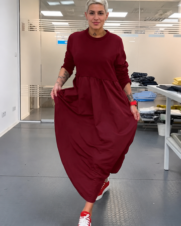 Imelda - Robe Relax à Encolure Ronde